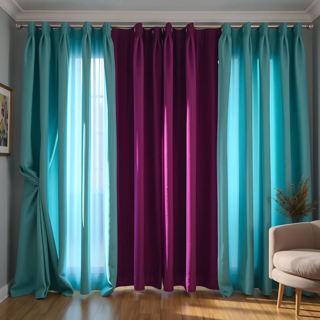 房間窗簾顏色禁忌,讓人感覺不適的窗簾顏色(示意圖)